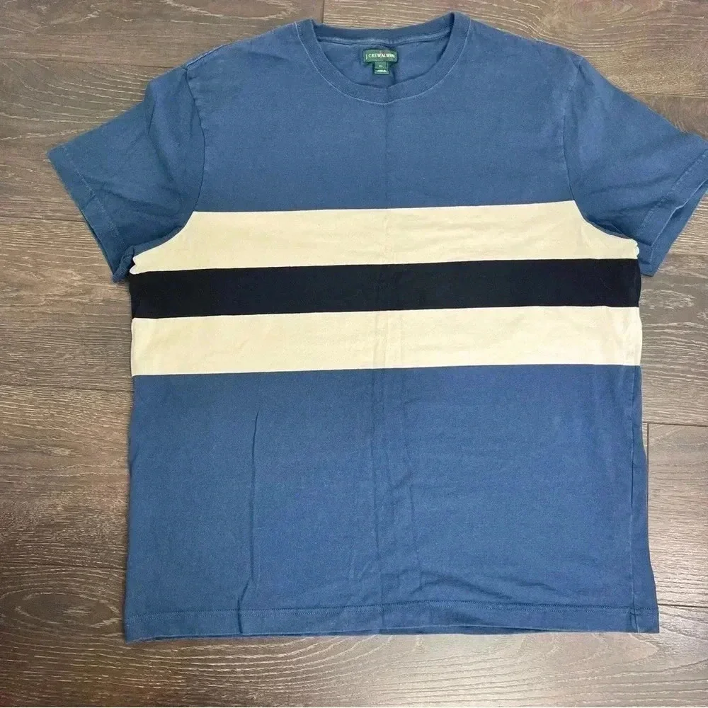 J.Crew - Always 1994 Striped Cotton-Jersey T-Shirt - Blue